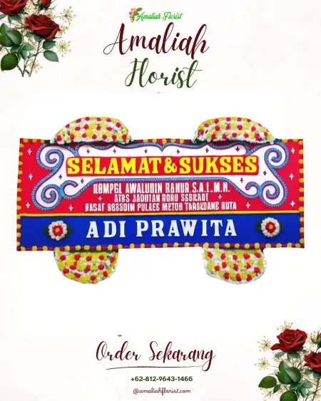 Papan Bunga Ucapan Selamat Wonosalam